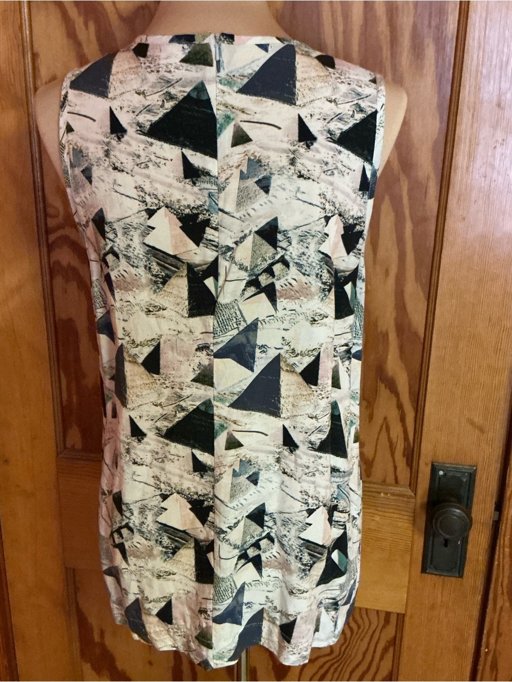 Bitte Kai Rand Abstract Geometric Tunic Top Size 40 Sleeveless Artsy Minimalist - Picture 6 of 9